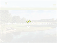Tablet Screenshot of golfclub-syke.de